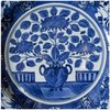 W841 Massive Japanese blue and white Arita dish, 17th century