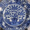 W841 Fine Massive Japanese blue and white Arita dish, 17th century