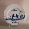 W865 English delft blue and white plate, c. 1750-60, Bristol,