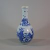 W87 Blue and white pear-shape bottle