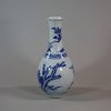 W87 Blue and white pear-shape bottle