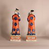 W881 PAIR OF CHINESE PORCELAIN FAMILY ROSE FIGURES OF NODDING-HEAD COURT LADIES. QING DYNASTY, QIANLONG PERIOD(1736-1795)