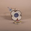 W918 A Chinese Qianlong enamel teapot and cover, with looped fixed handle,