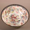 W919 A fine Chinese Qianlong Canton enamel bowl, the interior painted with four, five clawed dragons,