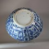 W930 Chinese blue and white Kraak bowl, Chongzheng (1635-1650)