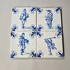 W948 Dutch blue and white tile first half of the 17th