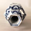 W967 Chinese blue and white hexagonal porcelain vase, Kangxi (1662-1722),