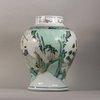 W970 Chinese famille verte baluster vase Kangxi(1662-1772)