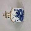 W98 Blue and white caddy and cover, Qianlong (1736-95)