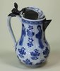 X254 Blue and white jug and cover