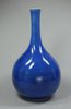 X515 Finely potted Chinese powder blue bottle shape vase