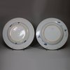 X545A Pair of Chinese blue and white plates, Qianlong (1735-96)