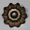 X690 Victorian gold and tortoiseshell pique brooch, circa 1870