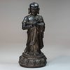 X717 Bronze figure of a Lohan, Ming dynasty (1368-1626)