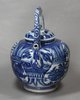 X719 Blue and white kraak moulded teapot, Wanli (1573-1619)