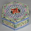 X774 Famille rose reticulated caddy and cover, Qianlong (1736-95)
