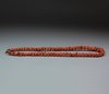 X826 Single strand coral bead necklace, length: 36cm, 14 1/8in. 