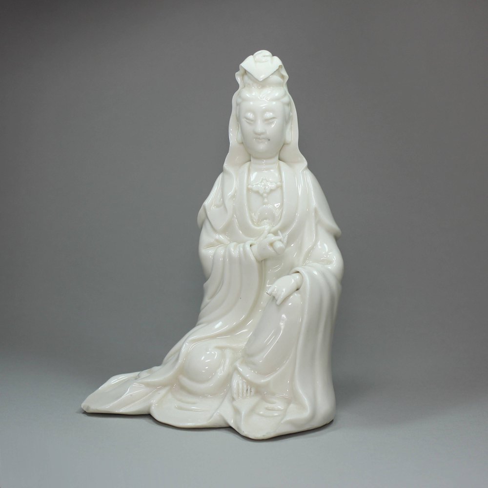 X836 Blanc de Chine figure of Guanyin, Kangxi (1662-1722)