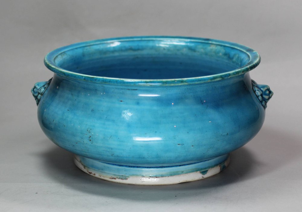 X841 Turquoise censer, Kangxi (1662-1722)