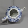 X860 Blue and white miniature teapot and cover