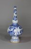 X921 Blue and white rosewater sprinkler vase, Kangxi (1662-1722)