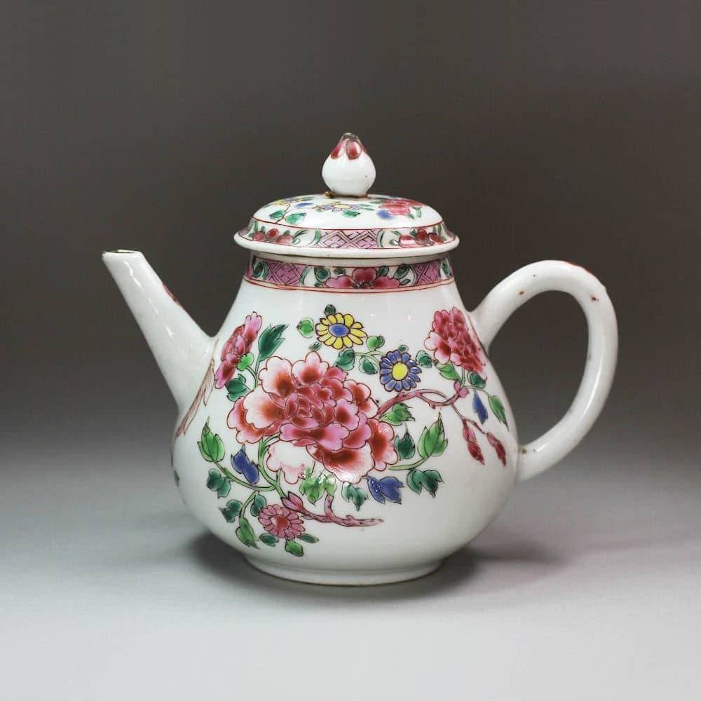 V997 Famille rose teapot and cover, early Qianlong (1736-1795)