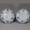 Y141 Pair of small Chinese blue and white dishes