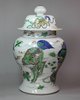 Y242A Famille verte vase and cover, Kangxi (1662-1722)