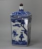 Y314 Japanese blue and white sake flask, c.1680