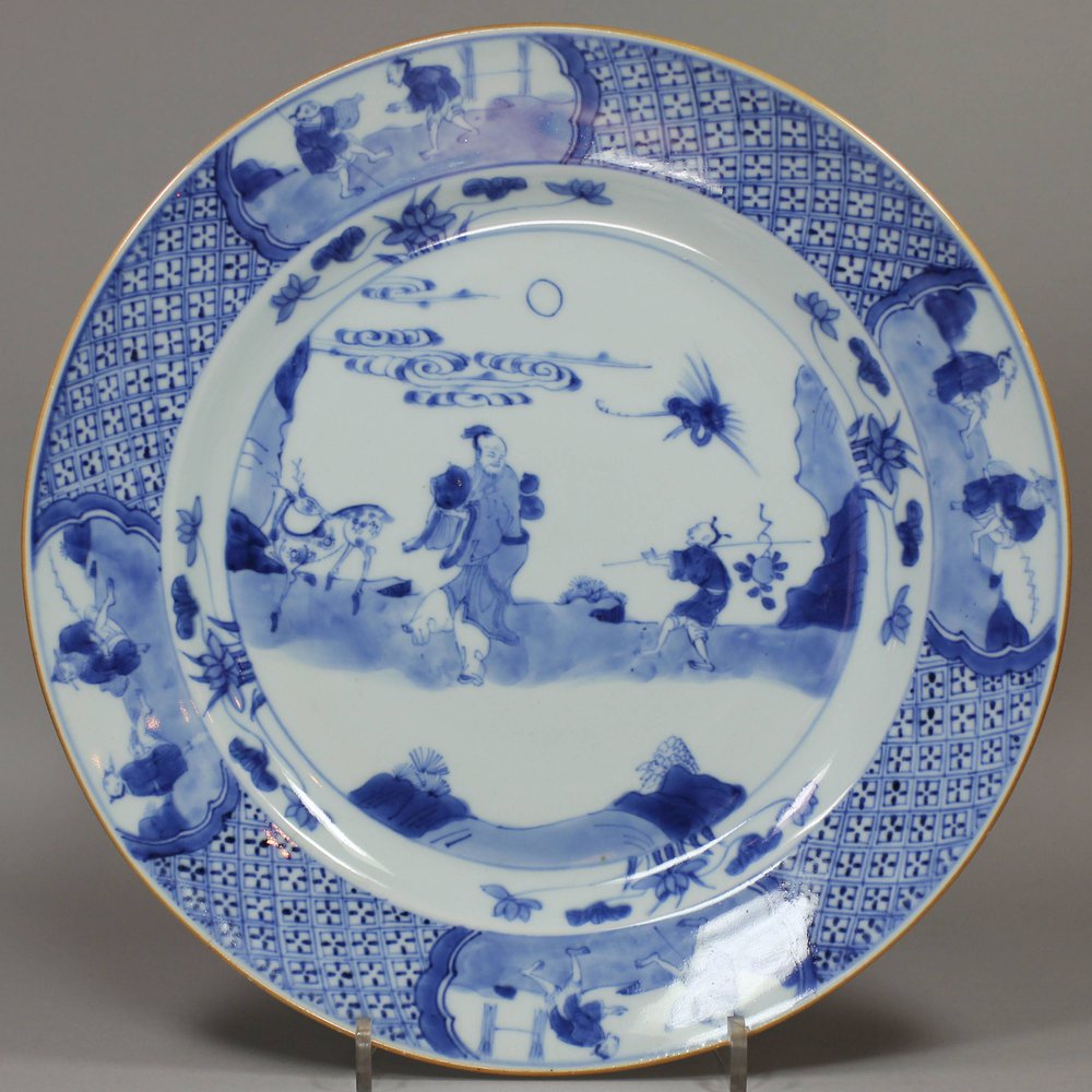 Y341 Blue and white plate, Yongzheng (1723-35)