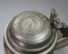 Y347 German Westerwald stoneware tankard with pewter cover
