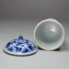 Y355 Blue and white beaker and cover, Kangxi (1662-1722)