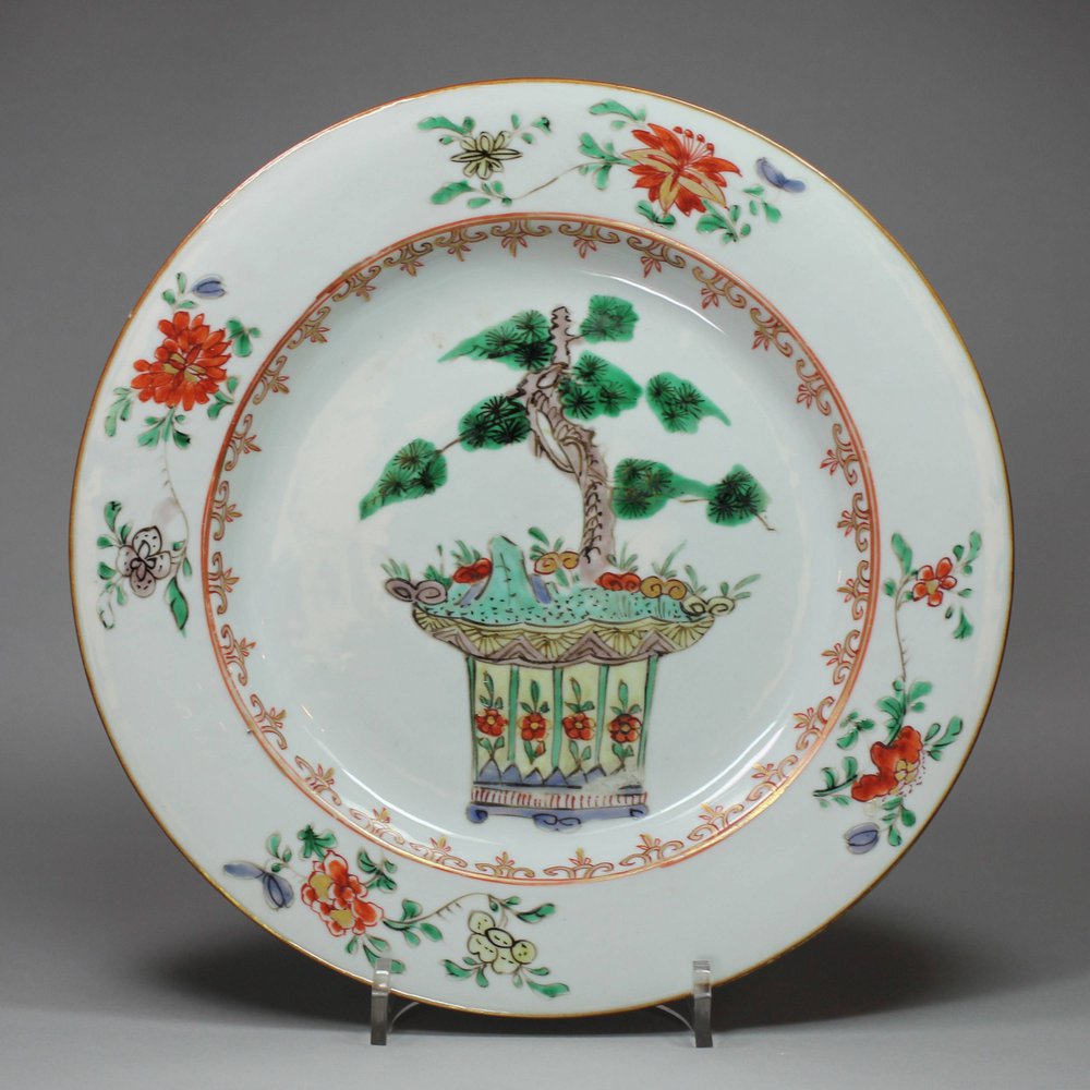 Y362 Famille verte plate, Kangxi (1662-1722)