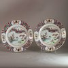 Y367 Pair of famille rose plates, Qianlong (1735-95)
