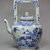 Y441 Large Chinese blue and white teapot and cover, circa 1640