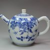 Y443 Blue and white teapot and cover, circa 1640