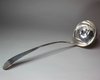 Y447 George II 'old English' pattern Irish silver pointed soup ladle