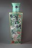 Y511 Famille verte square section vase, Kangxi (1662-1722)