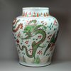 Y517 Wucai 'dragon' jar, c. 1640