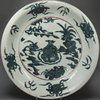 Y532 'Zhangzhou' deep turquoise swatow dish, 16th century