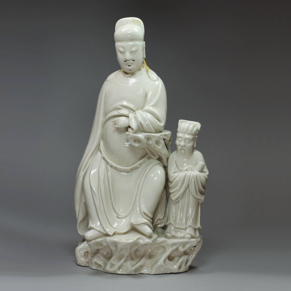Y632 Blanc de chine 'scholar' figure group, Kangxi (1662-1722)