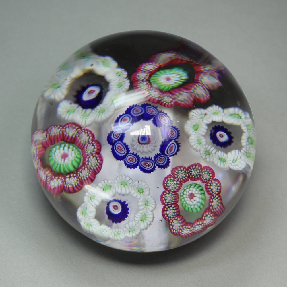 Y642 French Clichy glass paperweight, 19th century