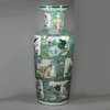 Y730 Famille verte rouleau vase, Kangxi (1662-1722)
