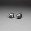 Y775 Georg Jensen silver ' FlatTulip' screw fit earrings