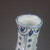 Y828 Blue and white Kraak bottle vase, c. 1643
