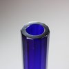 Y908 Imperial deep blue faceted glass bottle vase