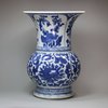 Y952 Blue and white baluster vase, Kangxi (1662-1722)