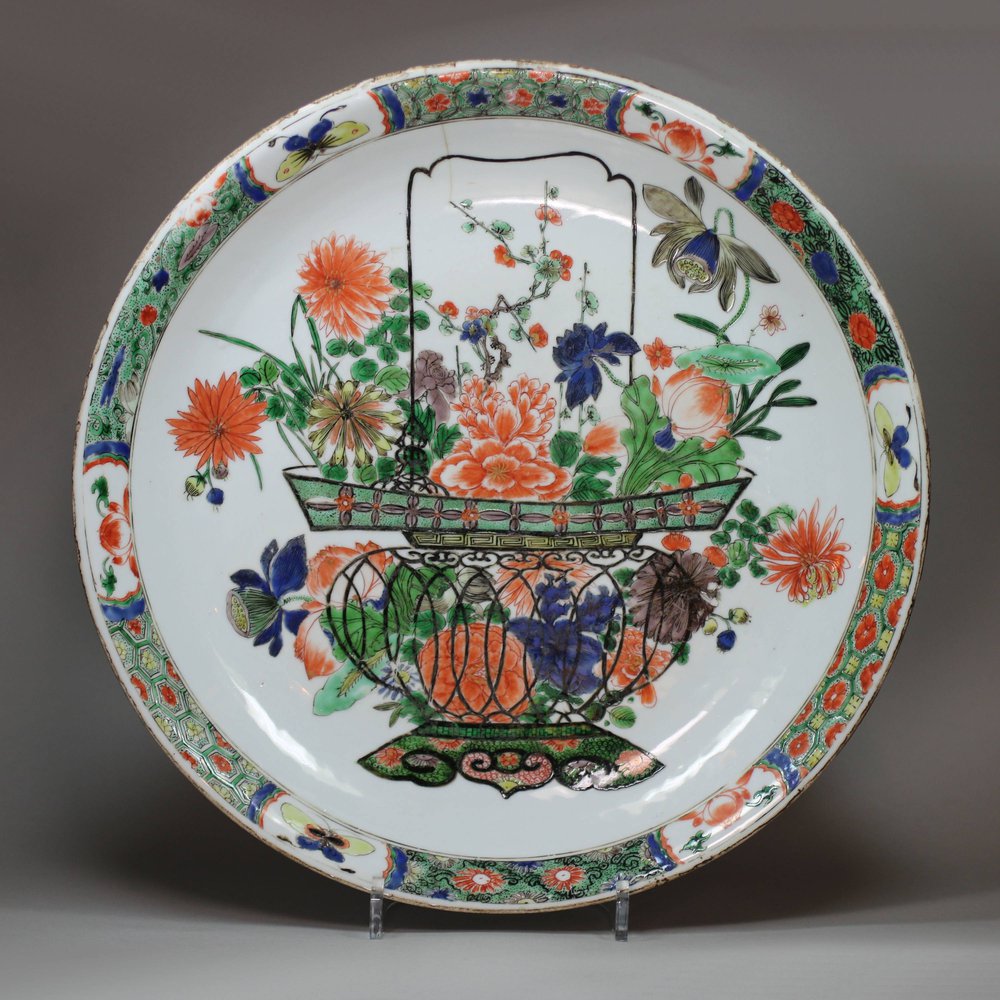 Y976 Famille verte dish, Kangxi (1662-1722)