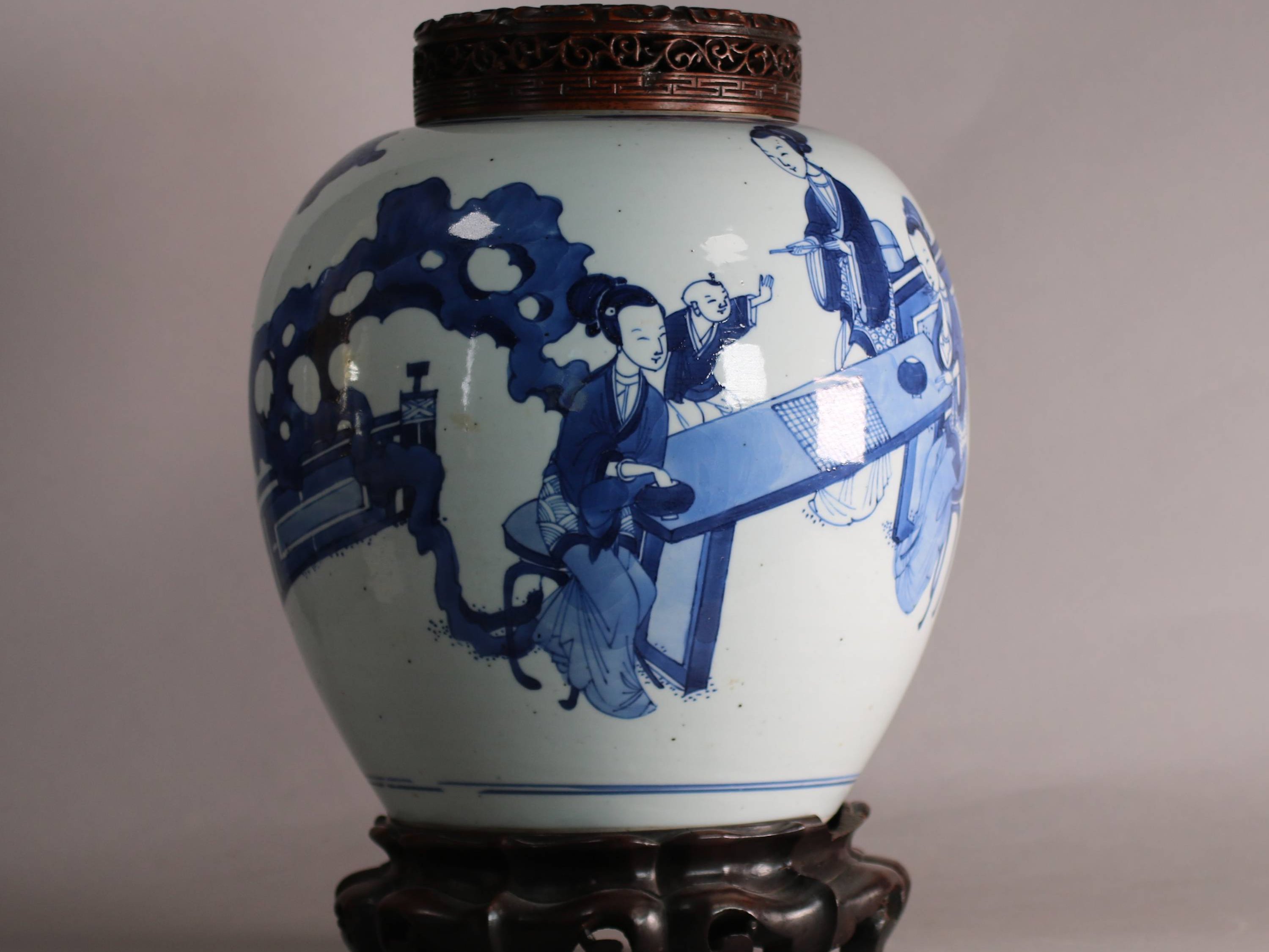 Blue and White Ginger Jar, Kangxi (1662-1722)