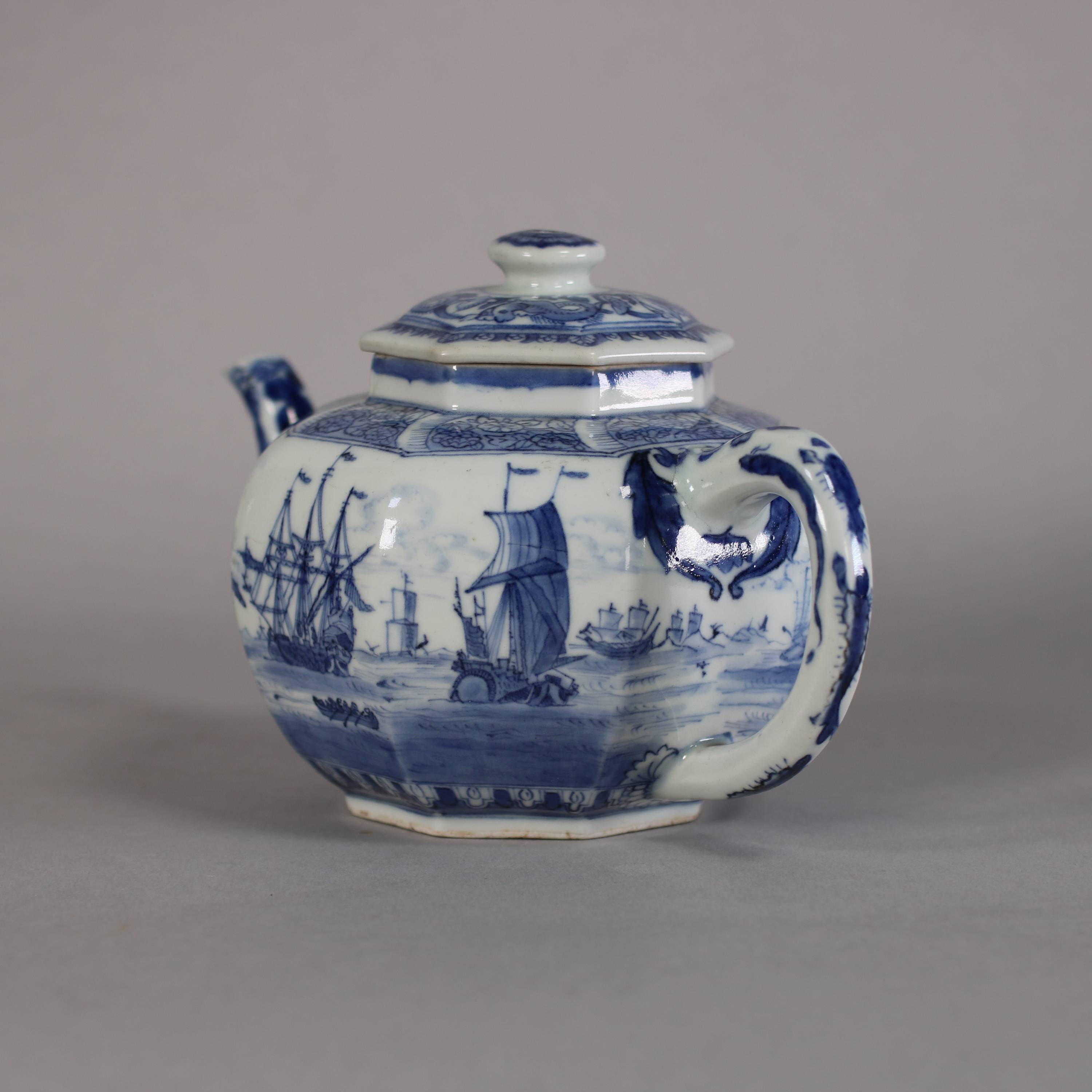 YAMARYU Oriental Blue and White Saki or Tea Pot -  Israel